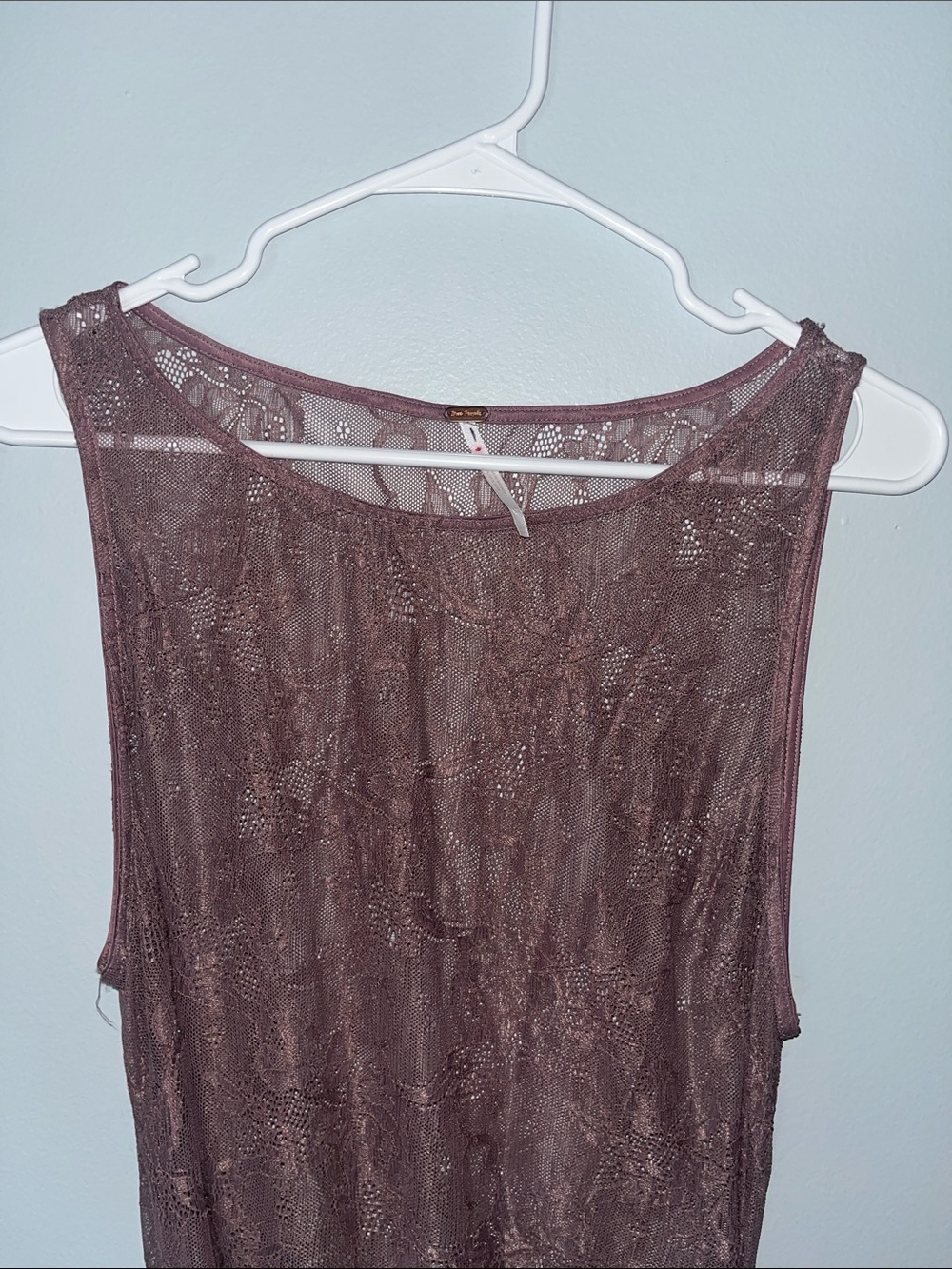 Free People Chocolate Brown Lace Maxi dress